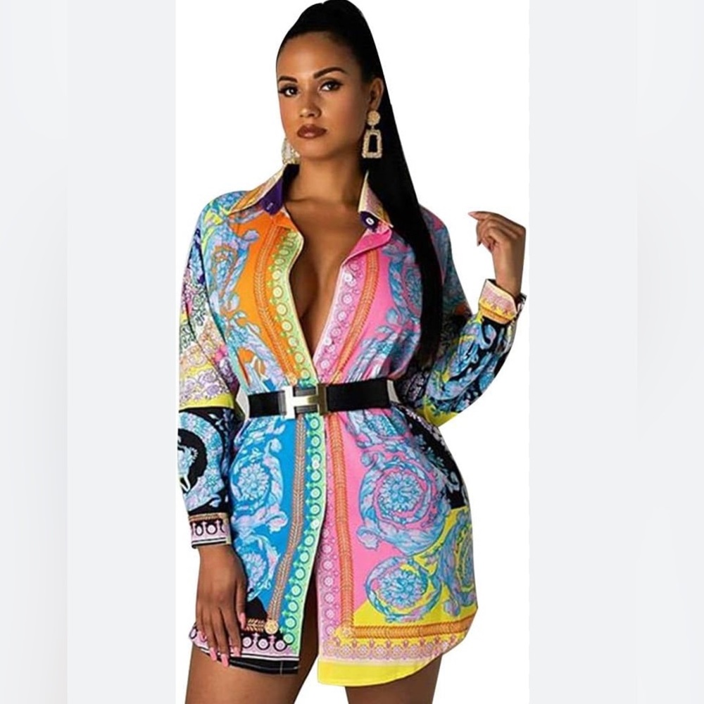 BNWOT Shirt/Dress Beautiful Colors